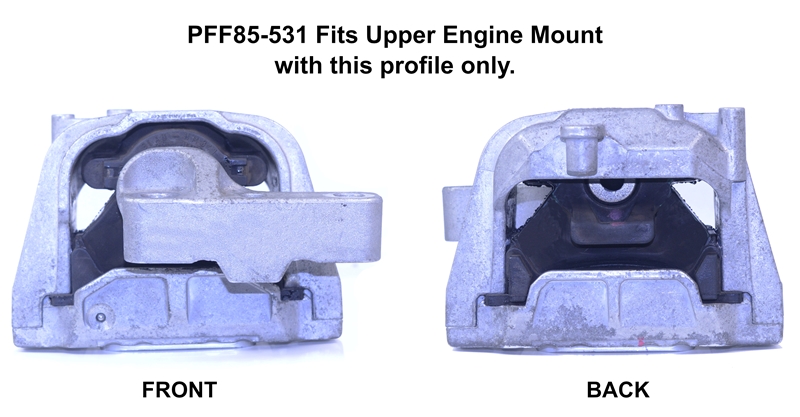 Powerflex upper engine mount insert (sold individually) black series - pff85-531blk