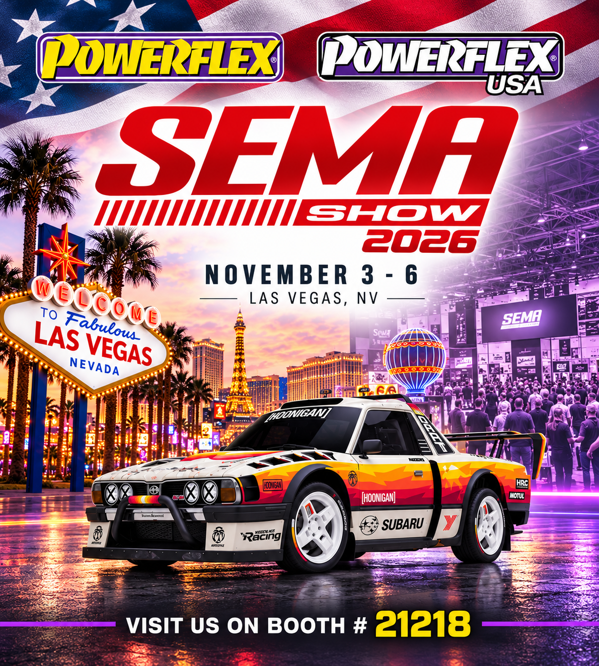 Neon SEMA 2026 Las Vegas Rally Showcase Neon SEMA 2026 Las Vegas Rally Showcase