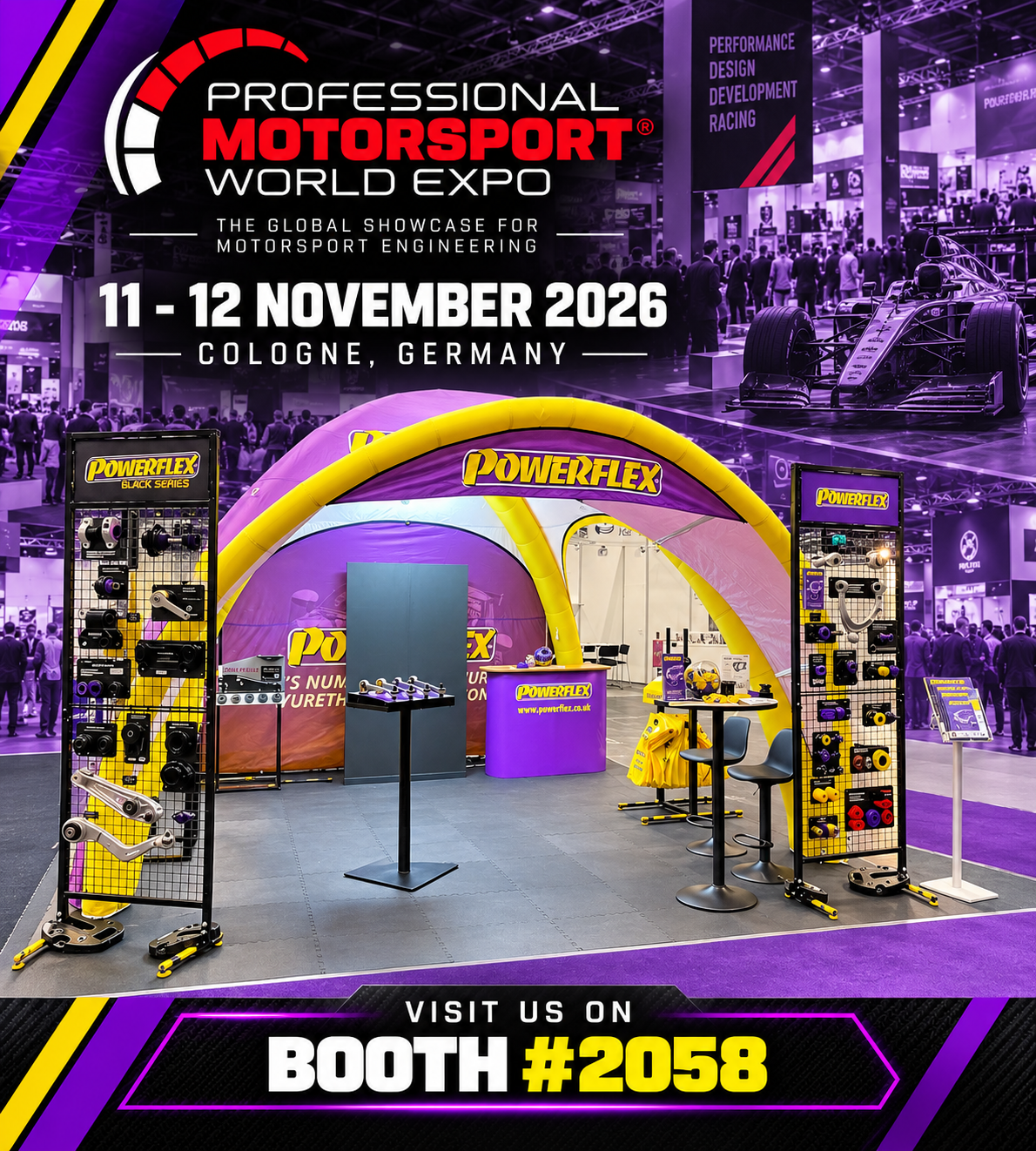 Powerflex at Motorsport World Expo Powerflex at Motorsport World Expo