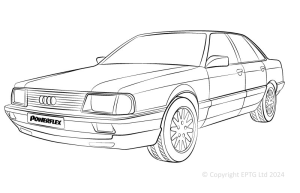 100 Quattro inc Avant Typ 44 (C3) (10/84-11/90)
