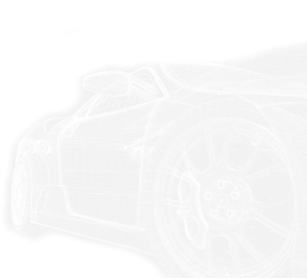 Outline of a sports car