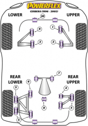 Speed equipment - Powerflex Diagram TVR - Cerbera (PF79-102R)