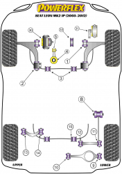Speed equipment - Powerflex Diagram Seat - Leon Mk2 1P (2005-2012) (PF85K-1005)