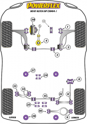 Speed equipment - Powerflex Diagram Seat - Altea 5P (2004-) (PFF85-704P)