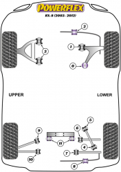 Speed equipment - Powerflex Diagram Mazda - RX-8 (PFF36-503)