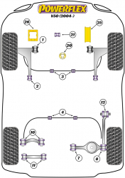 Speed equipment - Powerflex Diagram Volvo - V50 (2004 onwards) (PFR19-812)