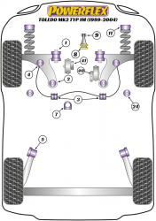 Speed equipment - Powerflex Diagram Seat - Toledo Mk2 Typ 1M (1999 - 2004) (PFR85-415)