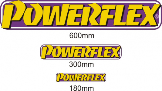 POWERFLEX STICKER 180mm - 50 PACK