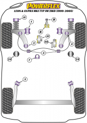 Speed equipment - Powerflex Diagram Seat - LEON MK1 (1999-2005) (PFR85-415)