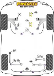 Speed equipment - Powerflex Diagram Cadillac - BLS (2005 - 2010) (PFR66-519-19)