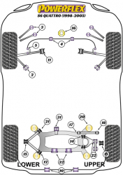 Speed equipment - Powerflex Diagram Audi - A6 / S6 / RS6 (C5) 1997 - 2005 (PFF3-211)
