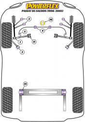Speed equipment - Powerflex Diagram Volkswagen - Passat B5 (1996 - 2005) (PFF3-203)