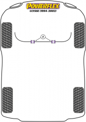 Speed equipment - Powerflex Diagram Fiat - Ulysse (1994 - 2002) (PFA100-12)