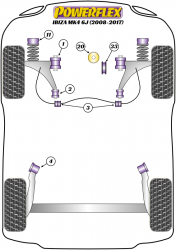Speed equipment - Powerflex Diagram Seat - Ibiza 6J (2008-) (PFR85-610)
