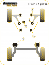 Speed equipment - Powerflex Diagram Ford - KA (2008-) (PFF16-520BLK)