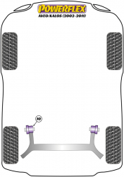 Speed equipment - Powerflex Diagram Chevrolet - Aveo/Kalos (2002-2011) (PFR10-110)