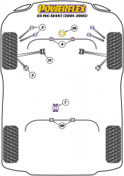 Speed equipment - Powerflex Diagram Audi - A4 / S4 (B6) 2001 - 2005 (PFF3-204-27)