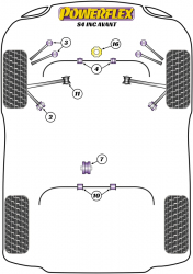 Speed equipment - Powerflex Diagram Audi - A4 / S4 / RS4 (B7) 2005 - 2008 (PFF3-204-25)