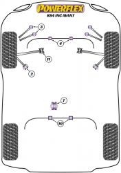 Speed equipment - Powerflex Diagram Audi - A4 / S4 / RS4 (B7) 2005 - 2008 (PFR3-210-16)