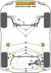 Speed equipment - Powerflex Diagram Volvo - XC70 (2002 - 2011) (PFF88-601)