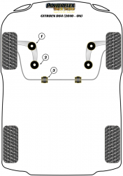 Speed equipment - Powerflex Diagram Citroen - DS4 (2010-on) (PFF50-603-22BLK)