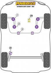 Speed equipment - Powerflex Diagram Citroen - DS4 (2010-on) (PFF50-603-25)