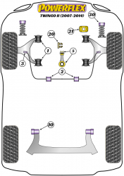 Speed equipment - Powerflex Diagram Renault - Twingo II (2007 - 2014) (PFF60-202-23)
