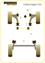 Speed equipment - Powerflex Diagram Volkswagen - Fox (PFF85-201BLK)