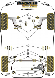 Speed equipment - Powerflex Diagram Volvo - V60 (2011 - Onwards) (PFF88-1030BLK)