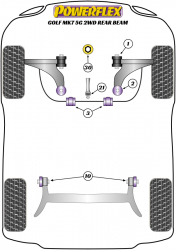 Speed equipment - Powerflex Diagram Volkswagen - GOLF MODELS (PFF85-830)