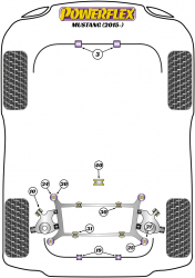 Speed equipment - Powerflex Diagram Ford - MUSTANG (2015 -) (PFR19-1720)