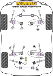 Speed equipment - Powerflex Diagram Porsche - Boxster 986 (1997-2004) (PFF57-501-21.5)