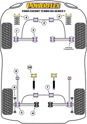 Speed equipment - Powerflex Diagram Ford - Escort RS Turbo Series 1 (PFR19-207)
