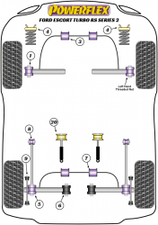 Speed equipment - Powerflex Diagram Ford - Escort RS Turbo Series 2 (PFF19-201)
