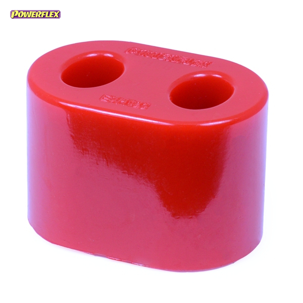 1 in Box EXH010 Powerflex Universal Exhaust Mount Uprated Red 