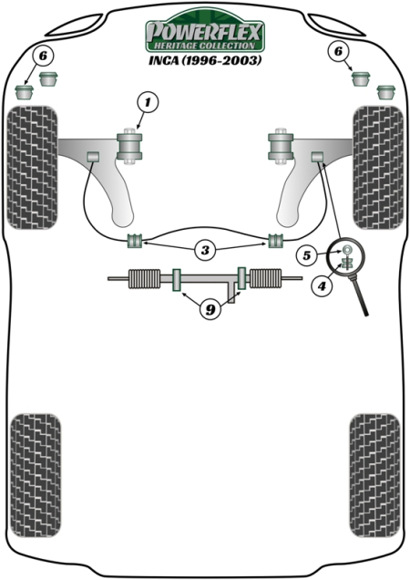 Heritage Collection Part Diagram