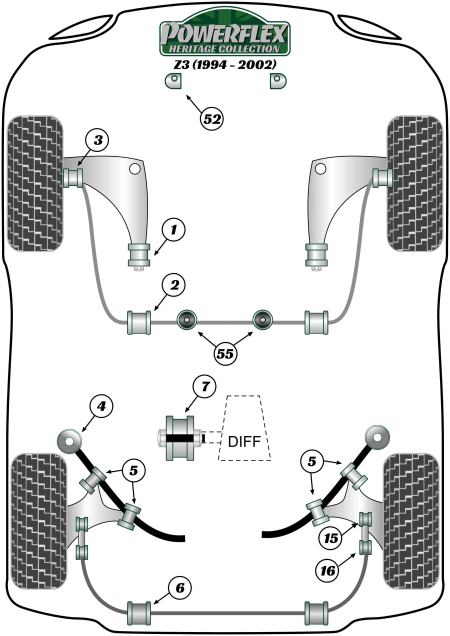 Heritage Collection Part Diagram